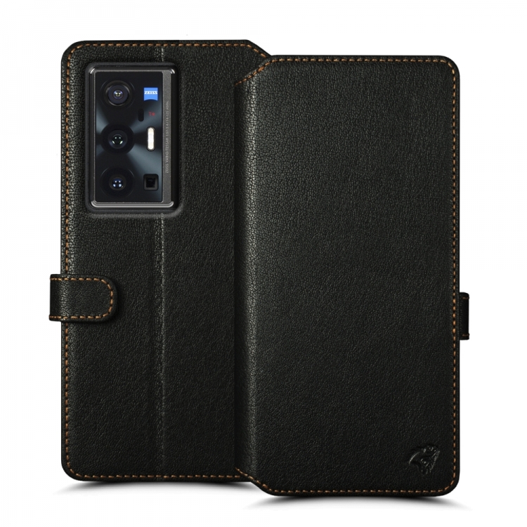 Чохол книжка Stenk Premium Wallet для Vivo X70 Pro Plus Чорний фото