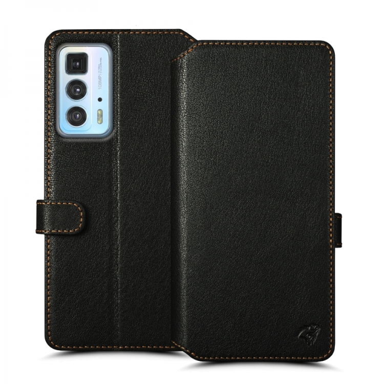 Чохол книжка Stenk Premium Wallet для Motorola Edge 20 Pro Чорний фото