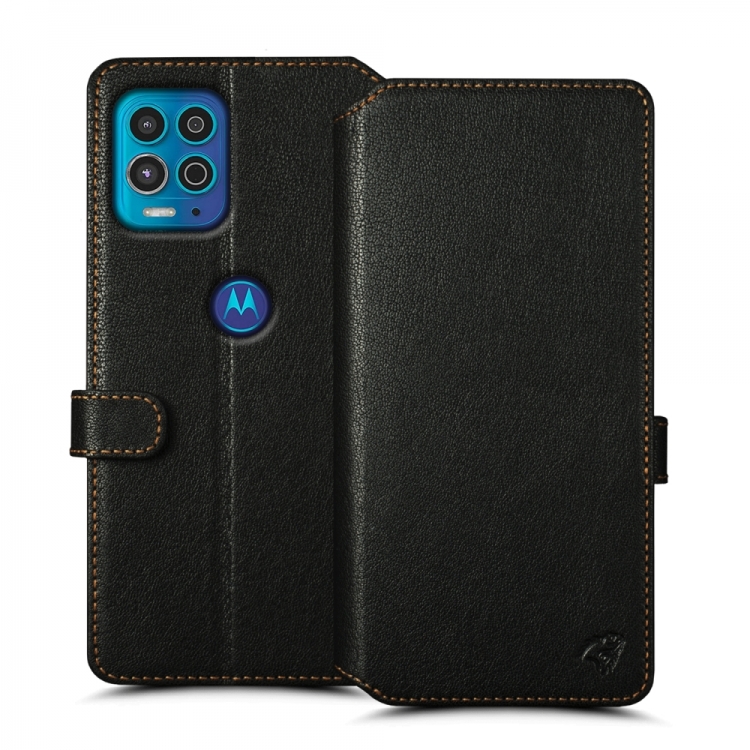 Чохол книжка Stenk Premium Wallet для Motorola Moto G100 Чорний фото