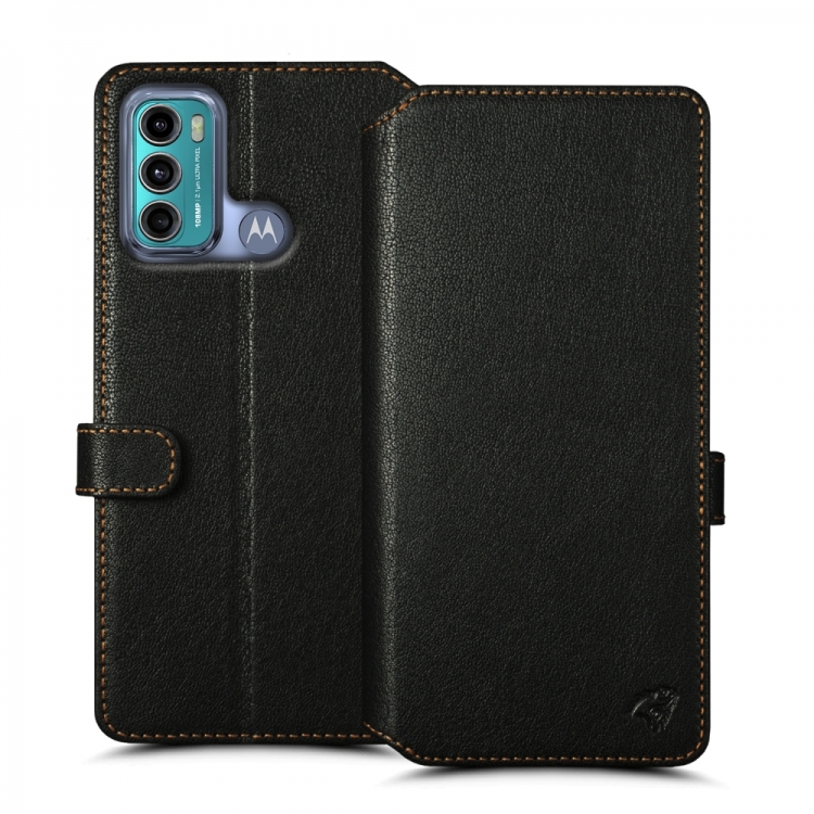 Чохол книжка Stenk Premium Wallet для Motorola Moto G60 Чорний фото